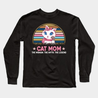 Cat Mom Long Sleeve T-Shirt